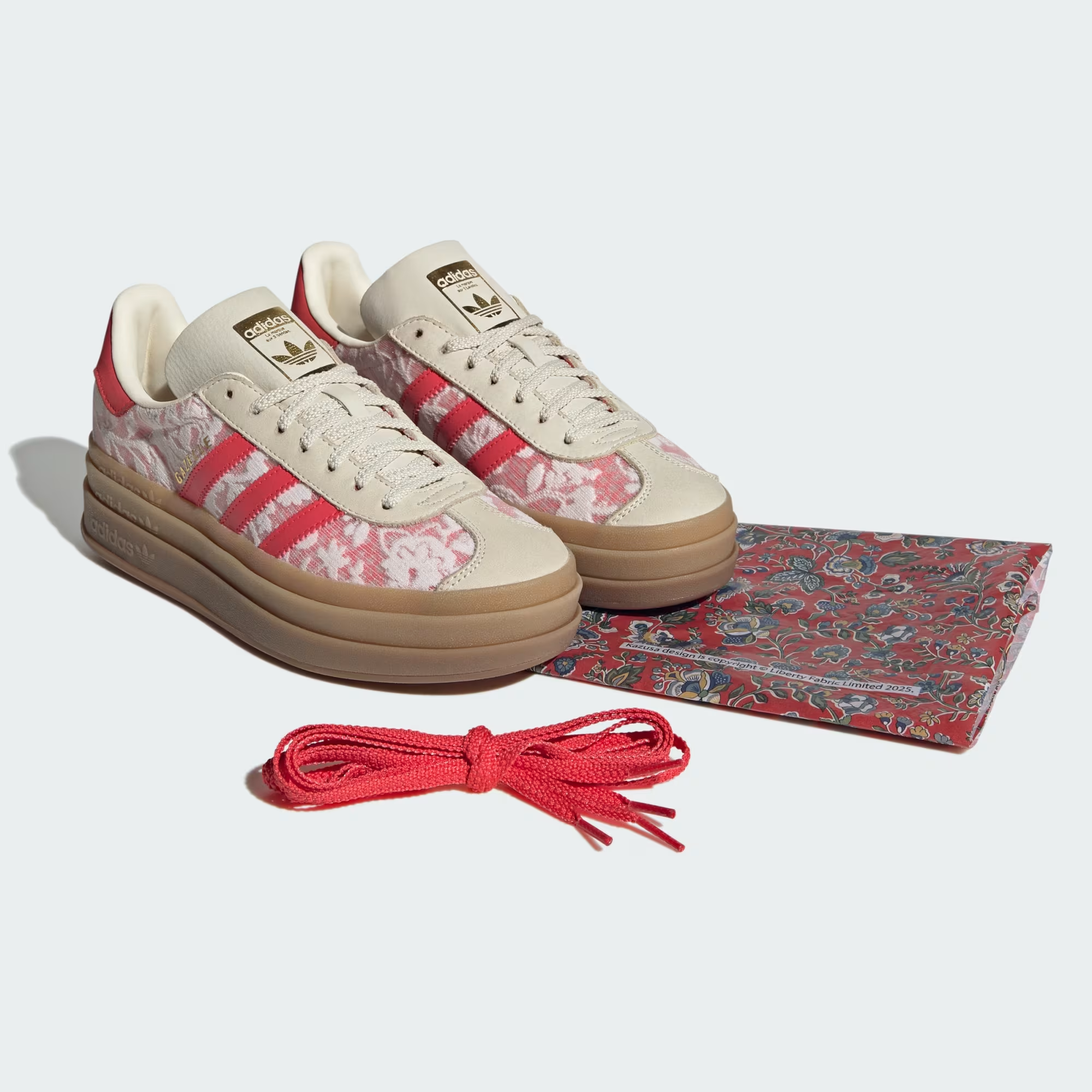 Giày Adidas Gazelle Bold 'Liberty London' JR8885 - Ảnh 4