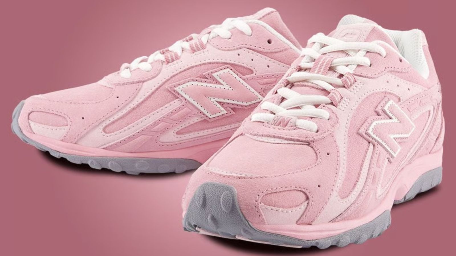 Hinh anh 3: Giay New Balance 204L mau 'Pink' va 'Lavender' tren nen pastel
