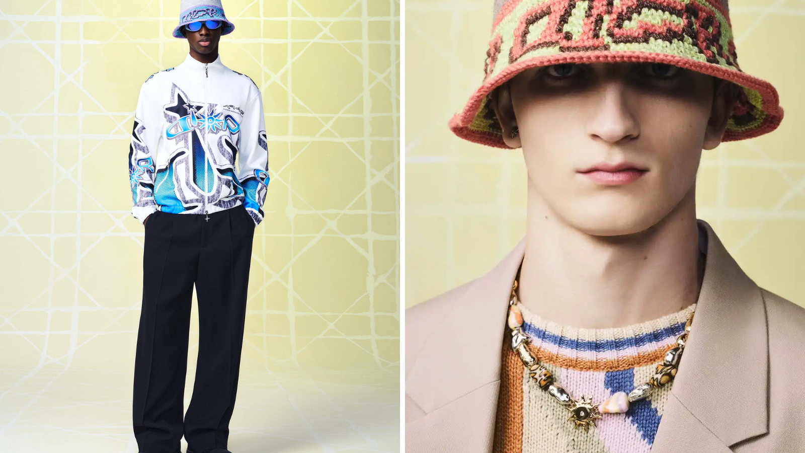 Hinh anh 3: Lewis Hamilton trong bo suu tap Dior x Lewis Hamilton 2025, lay cam hung tu Afrofuturism va thoi trang cao cap.