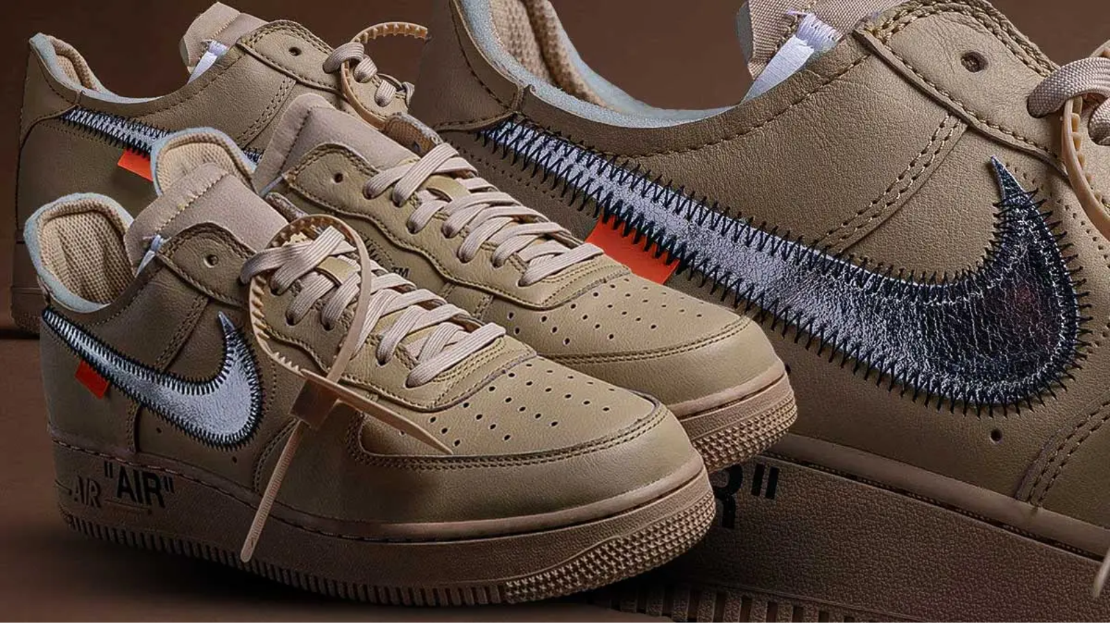 Hinh anh 2: Hinh anh giay Nike Air Force 1 “Sesame” thiet ke boi Virgil Abloh