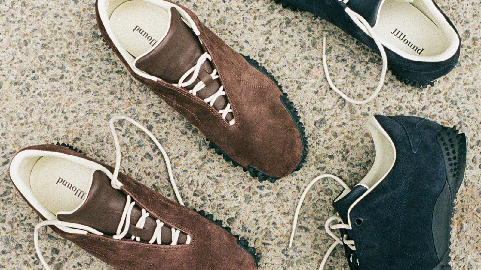 Hinh anh 2: Hinh anh giay JJJJound x PUMA Mostro voi thiet ke toi gian, phoi mau trung tinh va logo an, ra mat nam 2025.