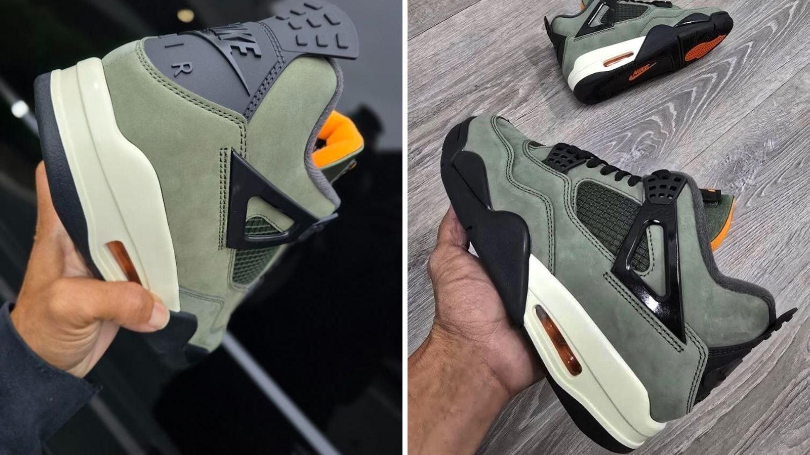 Hinh anh 4: Hinh anh doi giay Undefeated x Air Jordan 4 phien ban 2025 va 2005