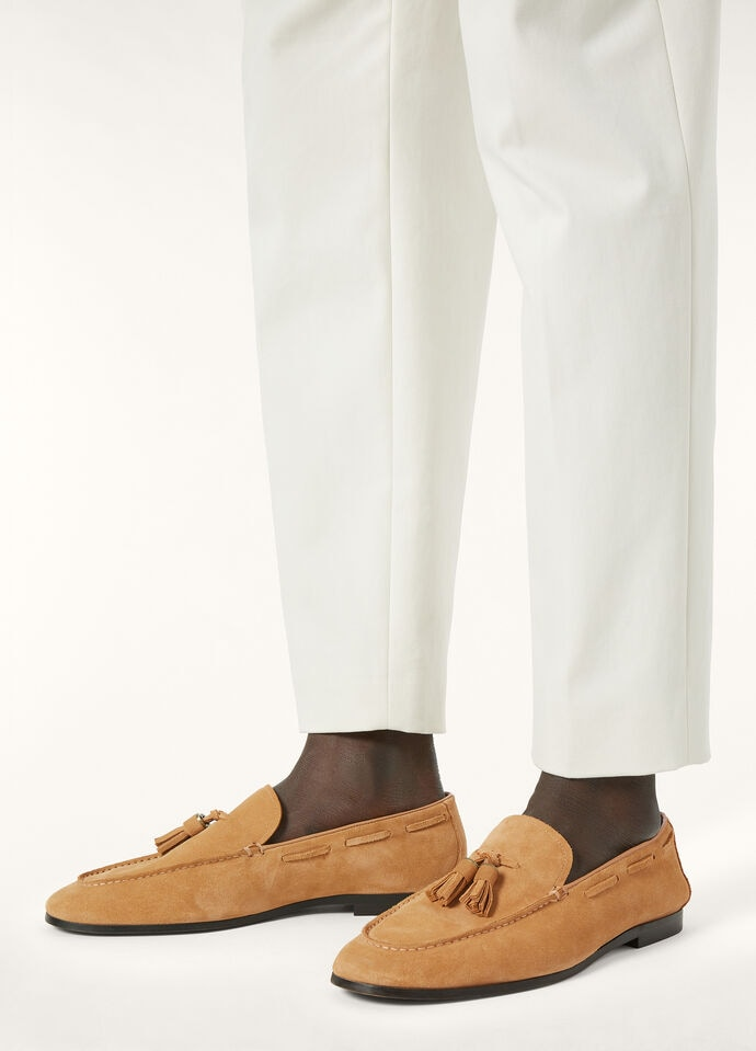 Alternative view of Giày Loro Piana Sea-Sail Walk Loafers 'Camel' FAP1178-H0VT