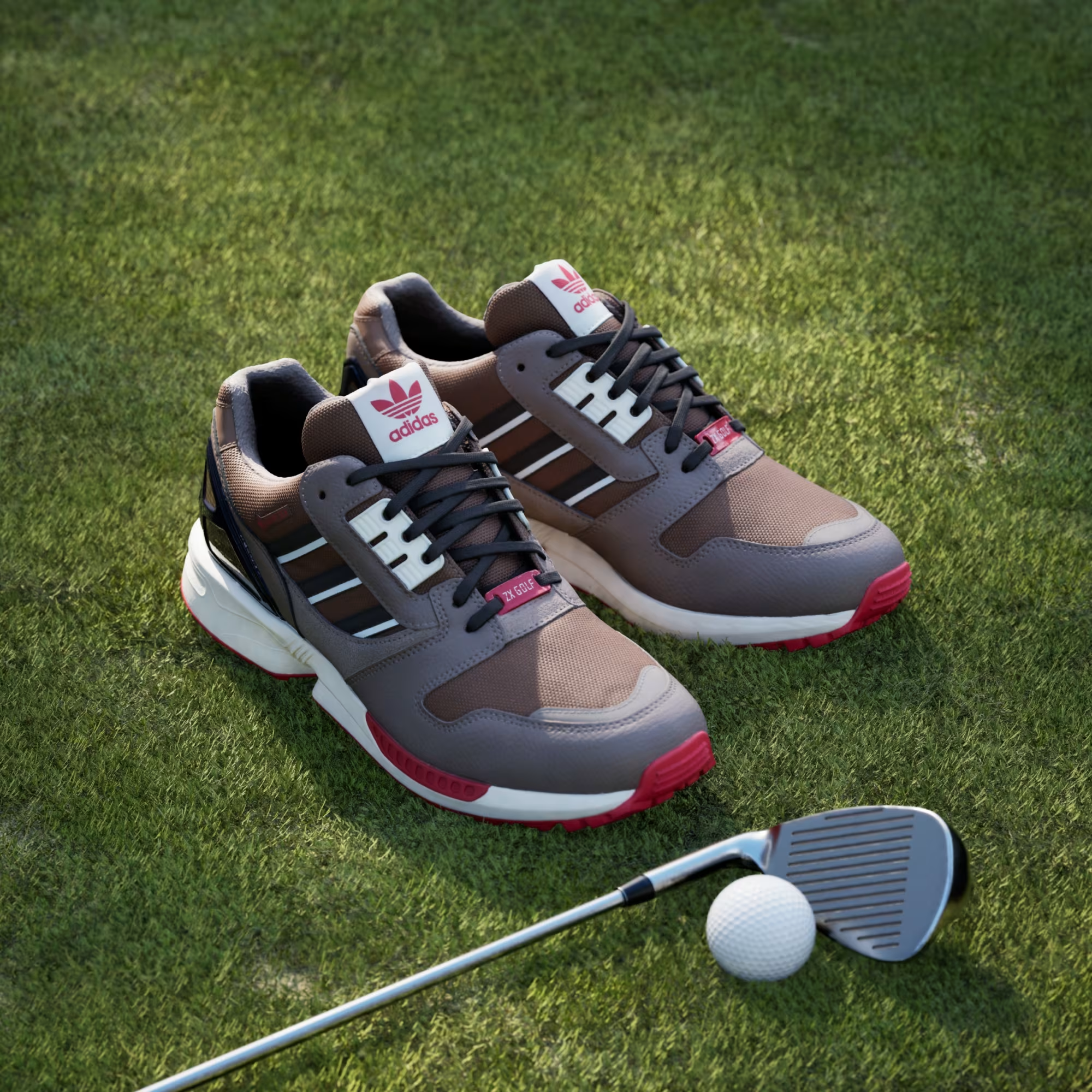 Giày Adidas ZX 8000 Golf 'Brown' JP5258 - Ảnh 3