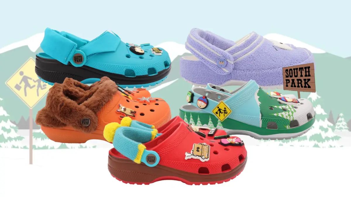 Bo suu tap Crocs x South Park voi thiet ke tu cac nhan vat hoat hinh noi tieng.