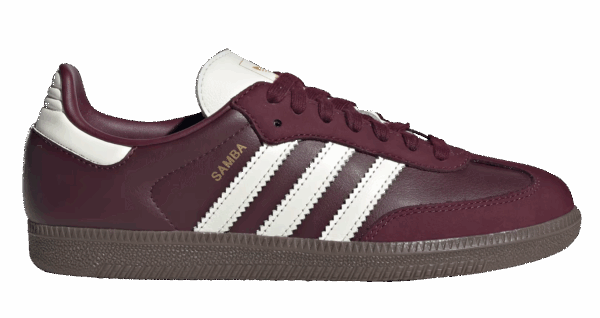Giày Adidas Samba OG 'Maroon Off White Gum' JR8844