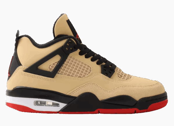 Giày Nike GS Air Jordan 4 Retro 'Sesame Black' IH2094-200