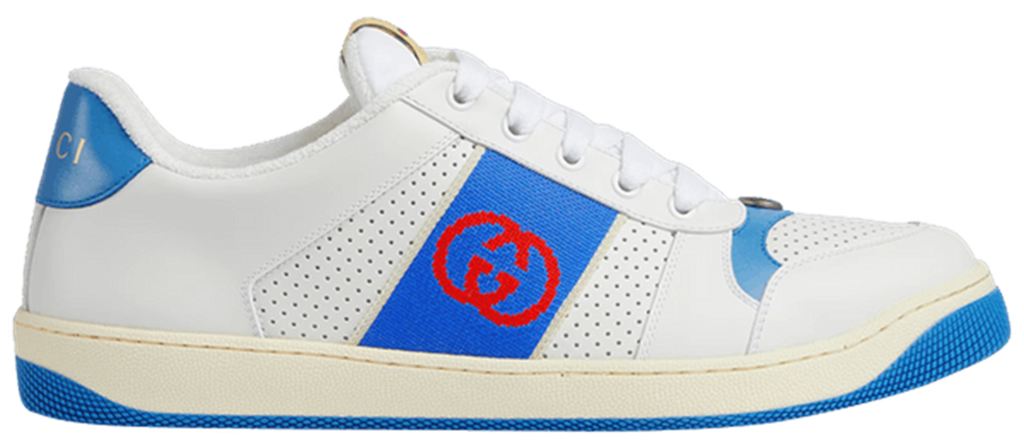 Giày Gucci Screener Interlocking G 'White Blue' 765054-AACV8-9055