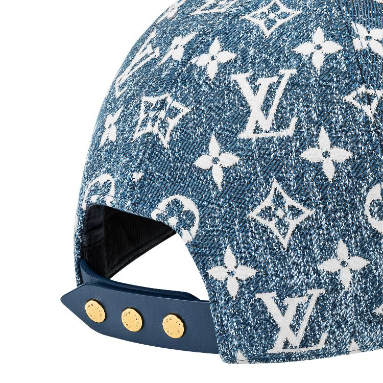 Alternative view of Mũ Louis Vuitton Monogram Jacquard Denim Cap 'Blue' M77438