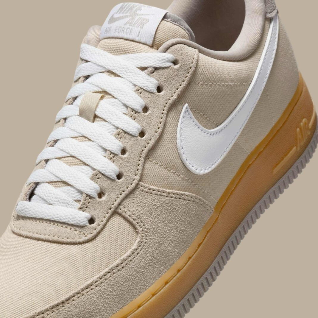 Alternative view of Giày Nike Air Force 1 Low '07 'Suede Canvas Khaki' HV4306-234