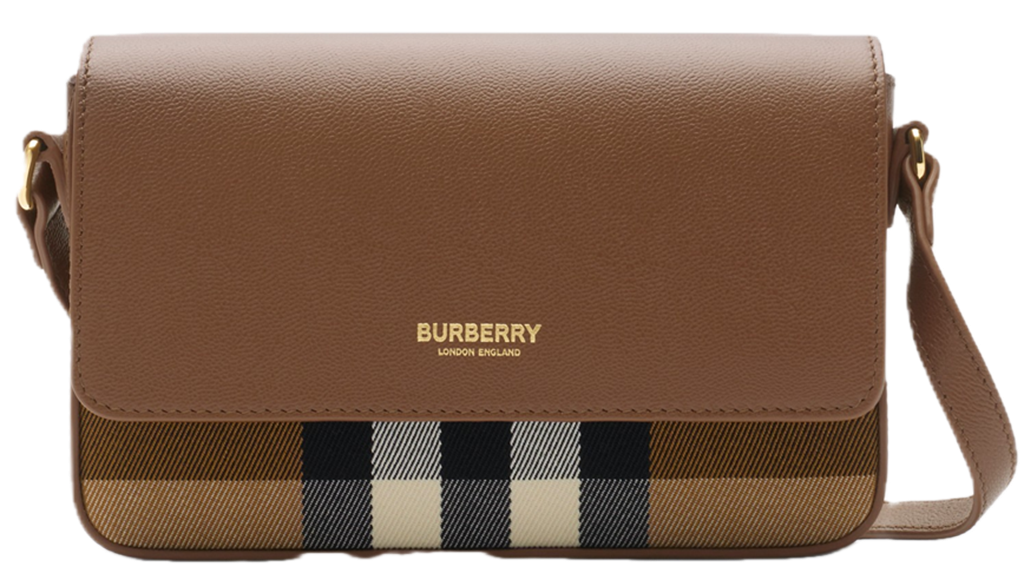 Túi Burberry Check Leather ‘Brown’ 81072701