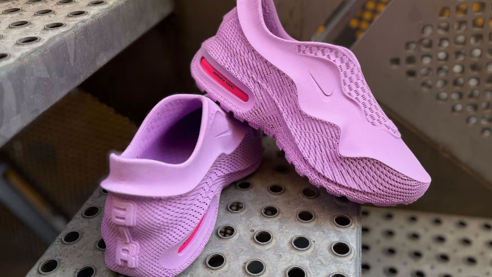 Hinh anh 4: Hinh anh giay Air Max 1000 Lilac voi cong nghe in 3D va thiet ke noi bat