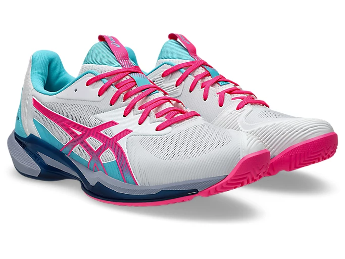 Alternative view of Giày Asics Solution Speed FF 3 'White Hot Pink' 1041A496-100