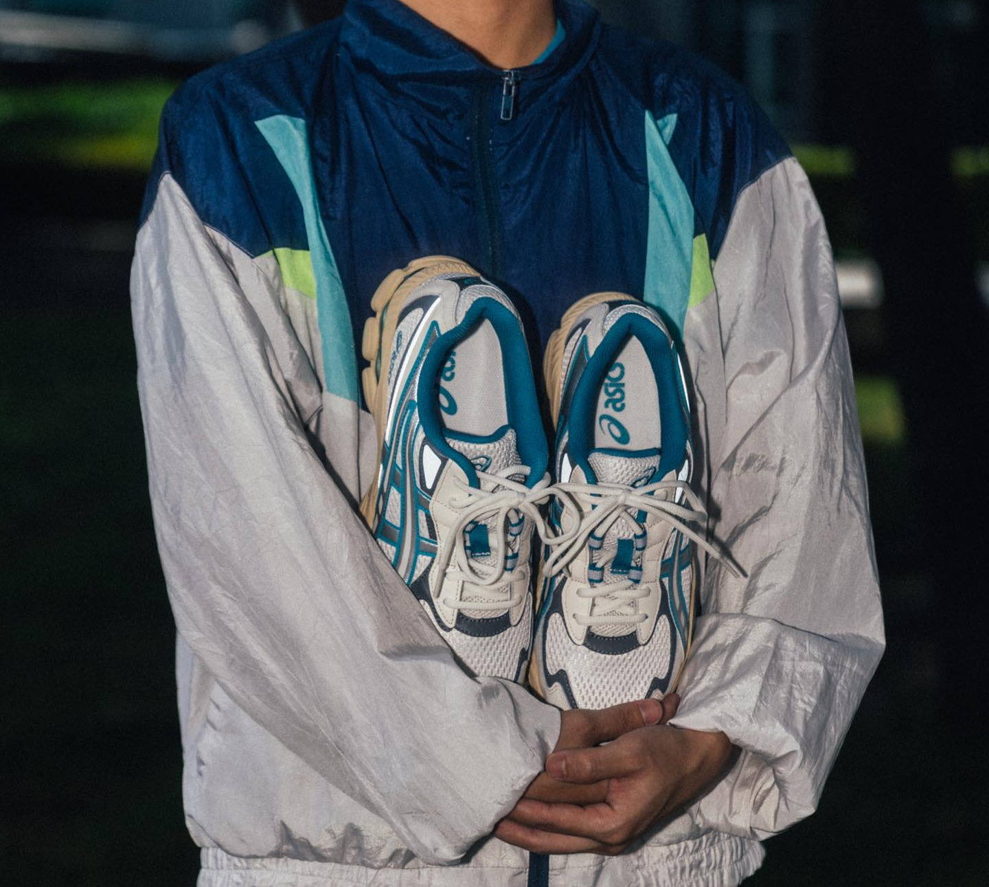 Alternative view of Giày Asics Gel-NYC 2055 'Cream Blue' 1203A542-106