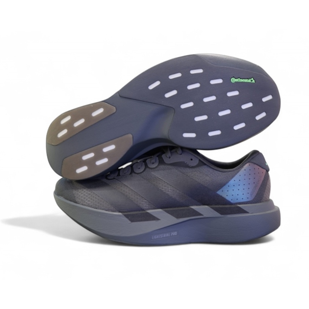 Alternative view of Giày Adidas Adizero Evo SL 'Grey Black Lime Burst' KJ1364