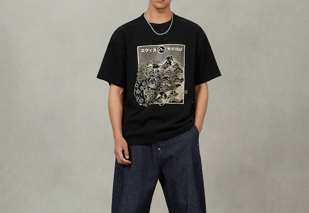 Alternative view of Áo Evisu Lion Dance and Mountain 'Black' 2EAHTM5TS1182RXCT