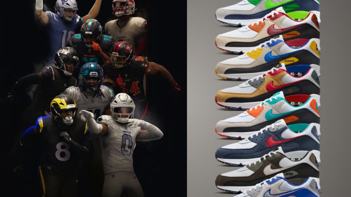 Hinh anh 1: Nike Air Max 90s Rivals Pack voi phoi mau doi bong NFL