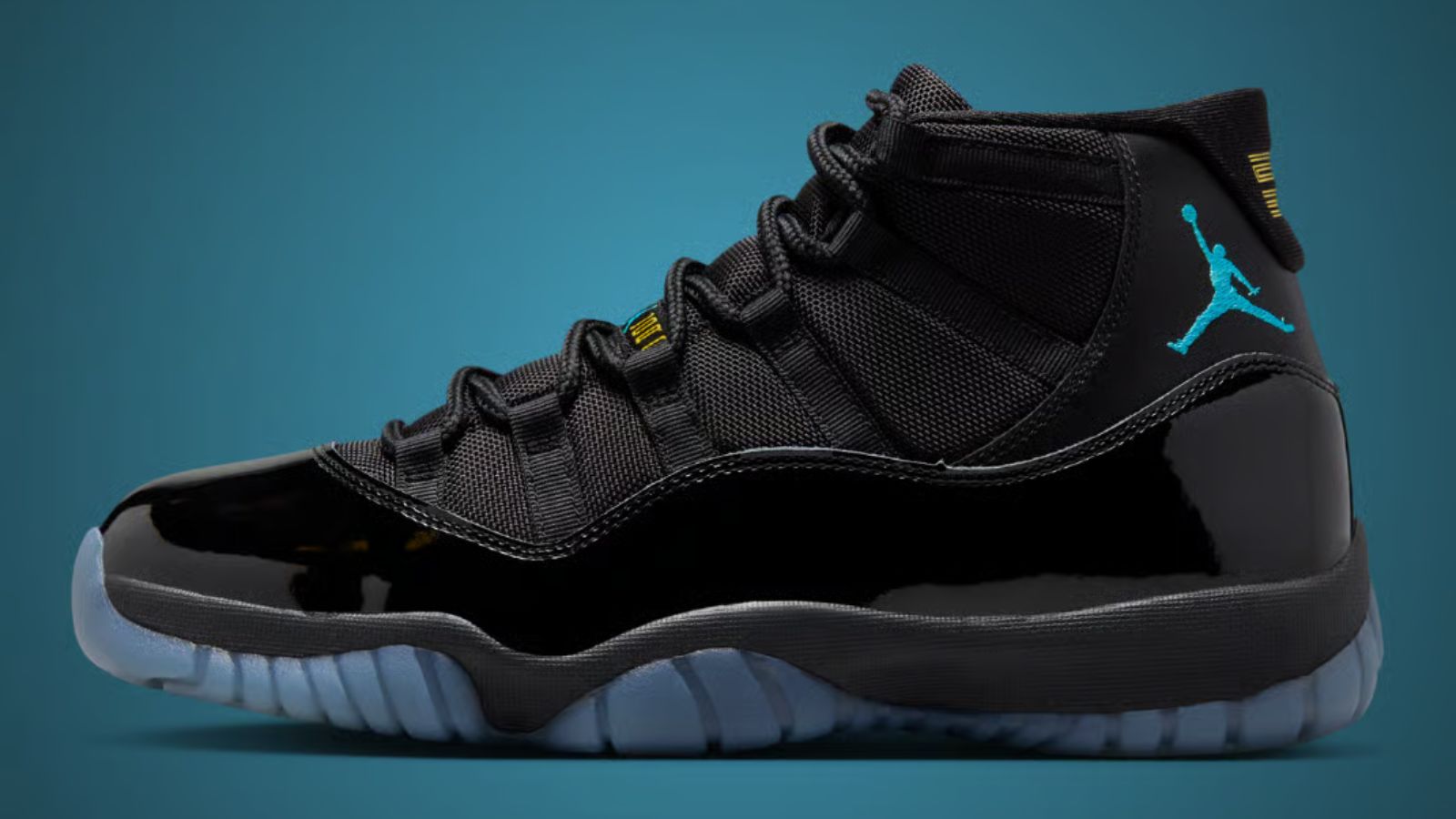 Hinh anh 2: Air Jordan 11 Retro 'Gamma Blue' voi thiet ke den va chi tiet xanh lam