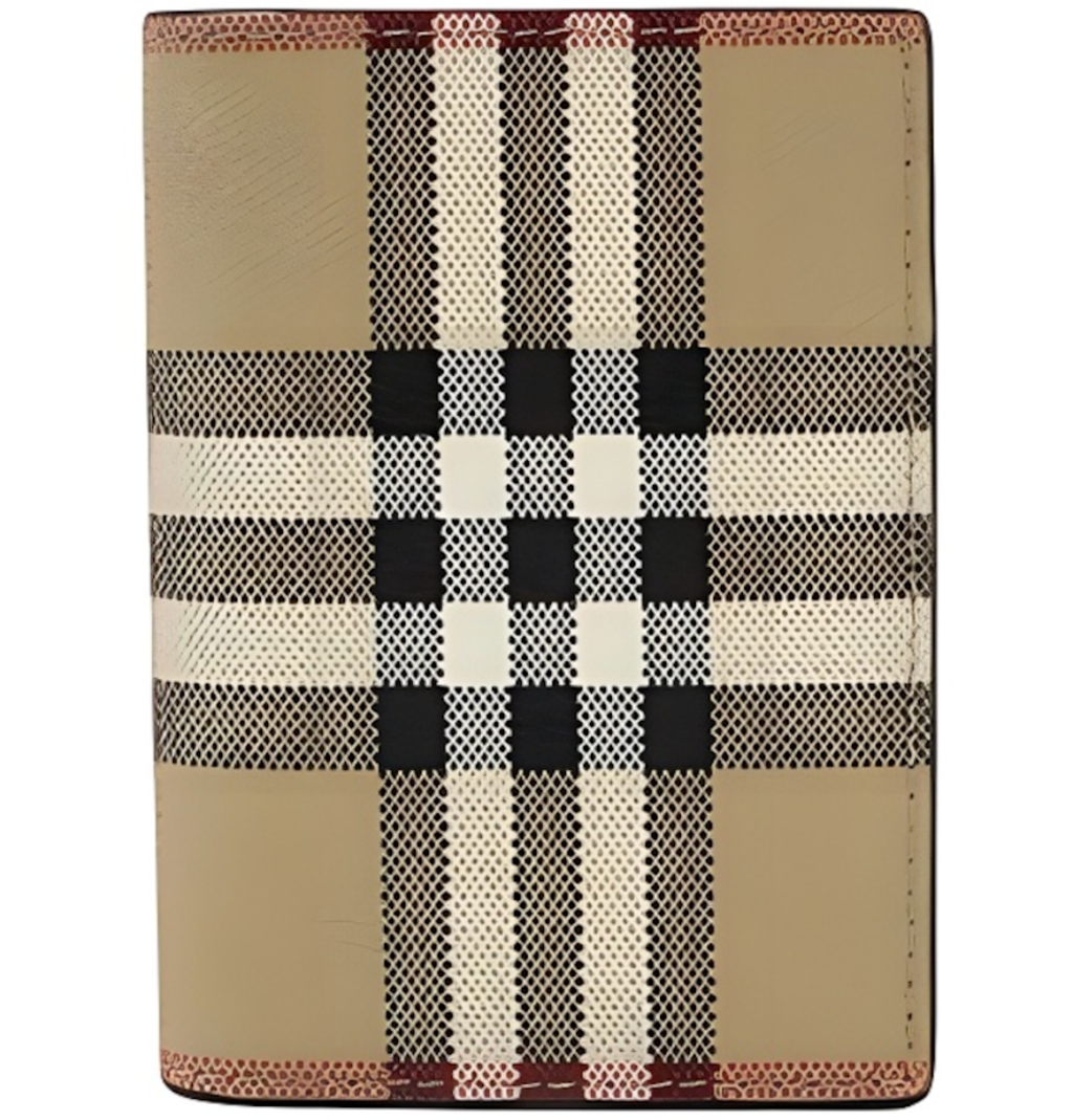 Ví Burberry Check Pattern Bi-Fold PU Wallet 'Brown' 80841671