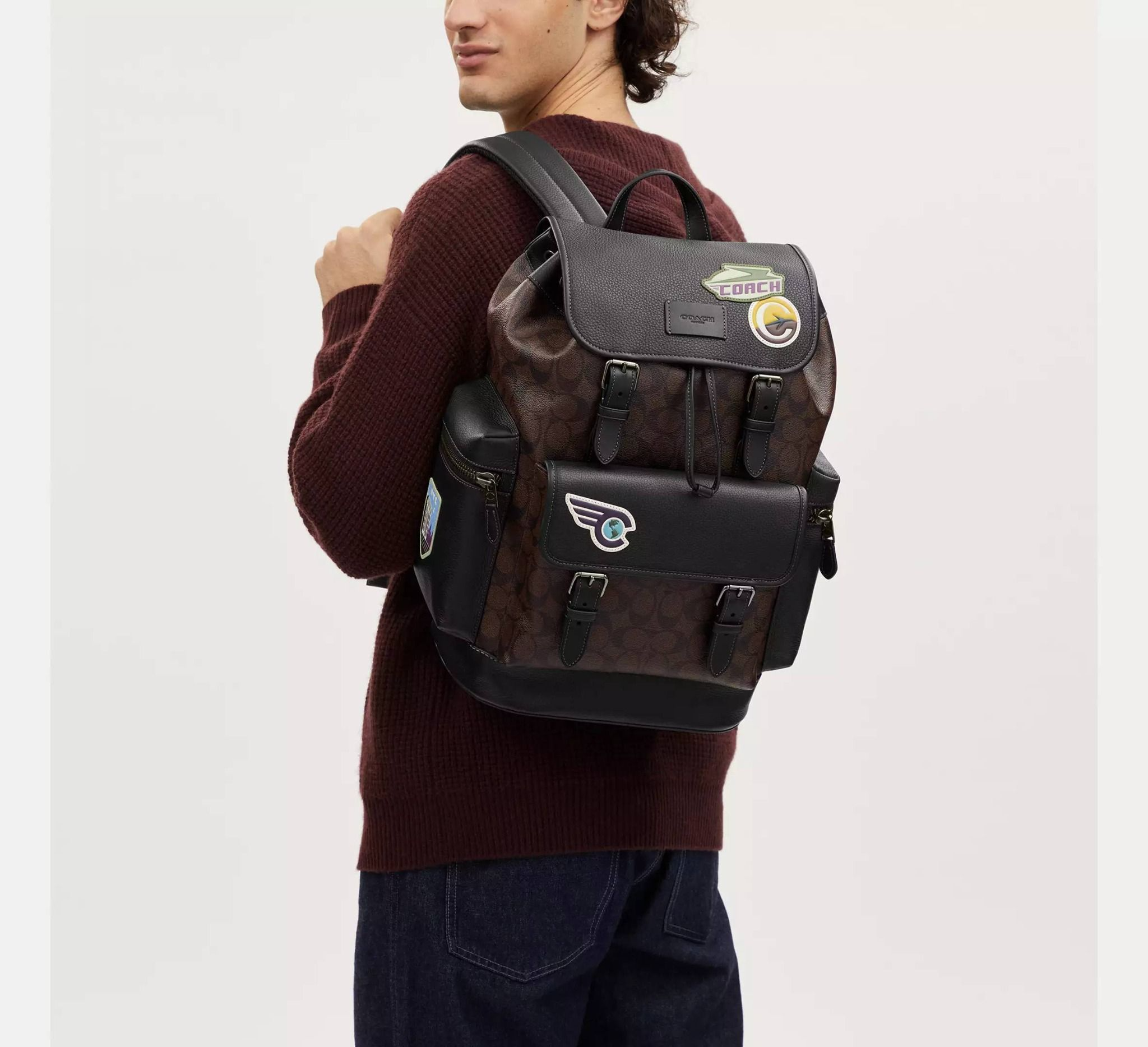 Alternative view of Balo Coach Sprint Backpack ‘Brown’ CP098-QBMAA