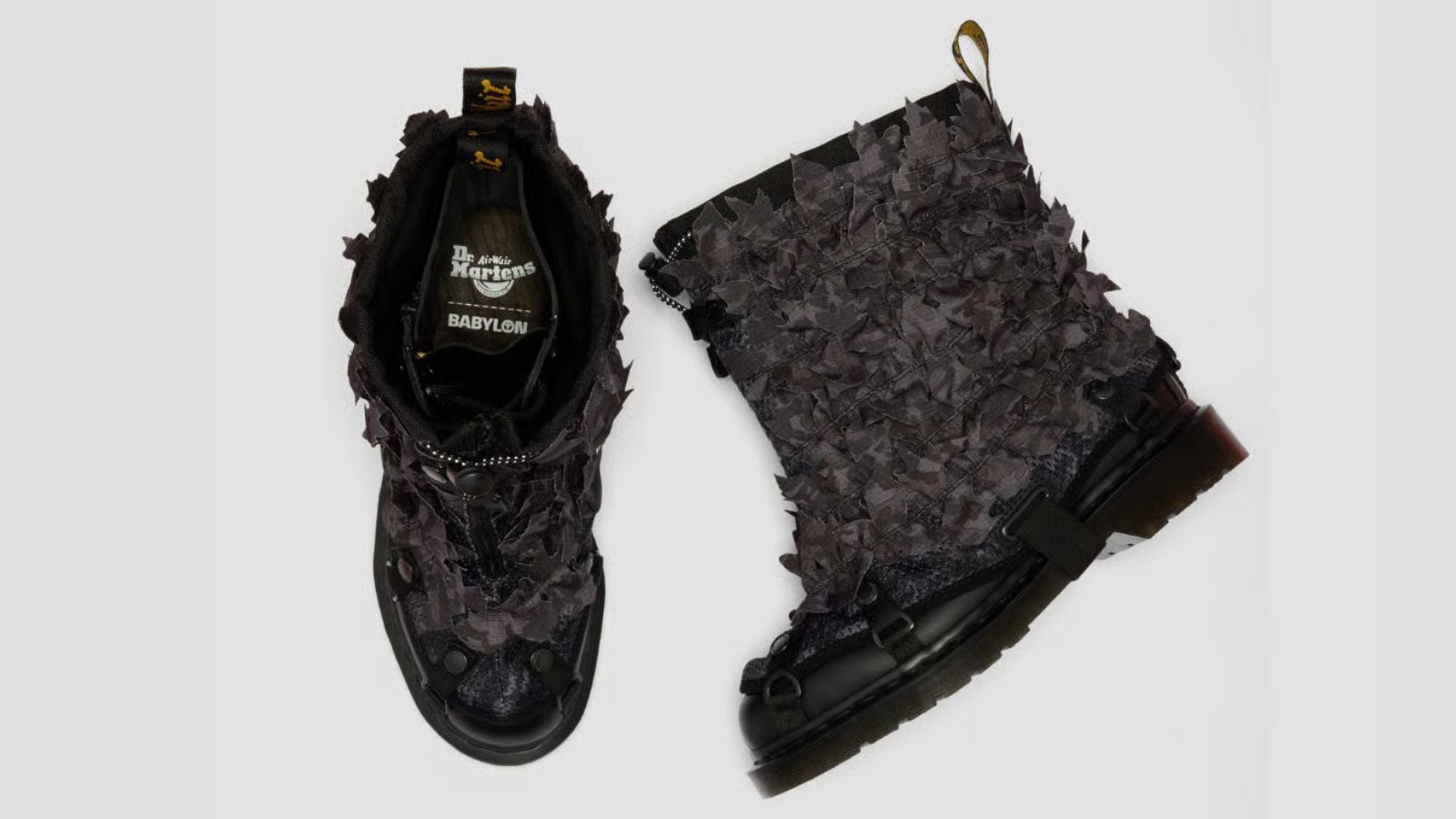 Hinh anh 4: Dr. Martens 1460 Babylon Black Camo voi hoa tiet camo den xam manh me